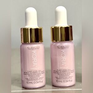 (2) KORA Organics Plant Stem Cell Retinol Alternative Firming Serums NIB